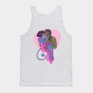 Tusk love Valentine’s Day on white Tank Top